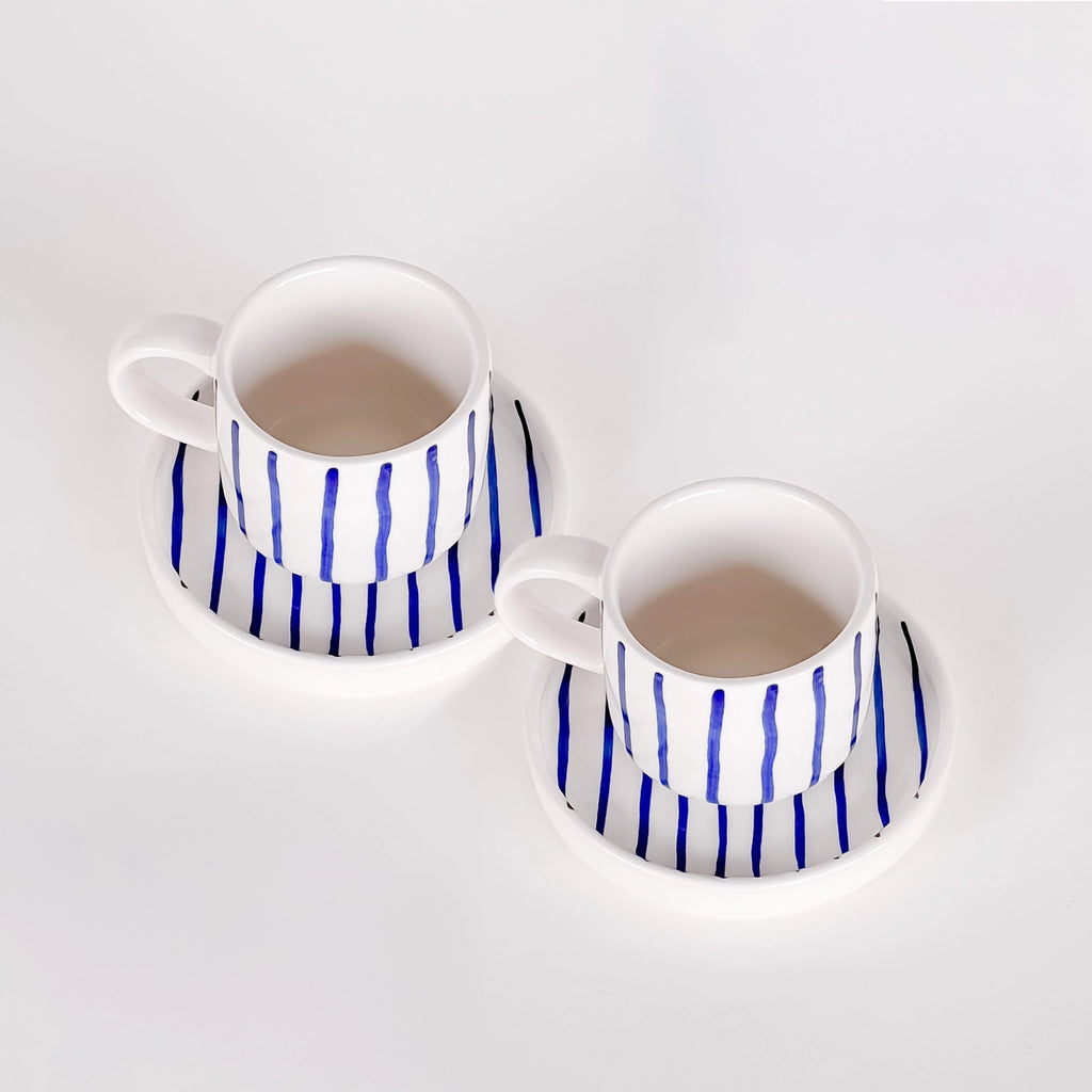 Espresso Set 2-delig - Pyjama / Mare Blauw