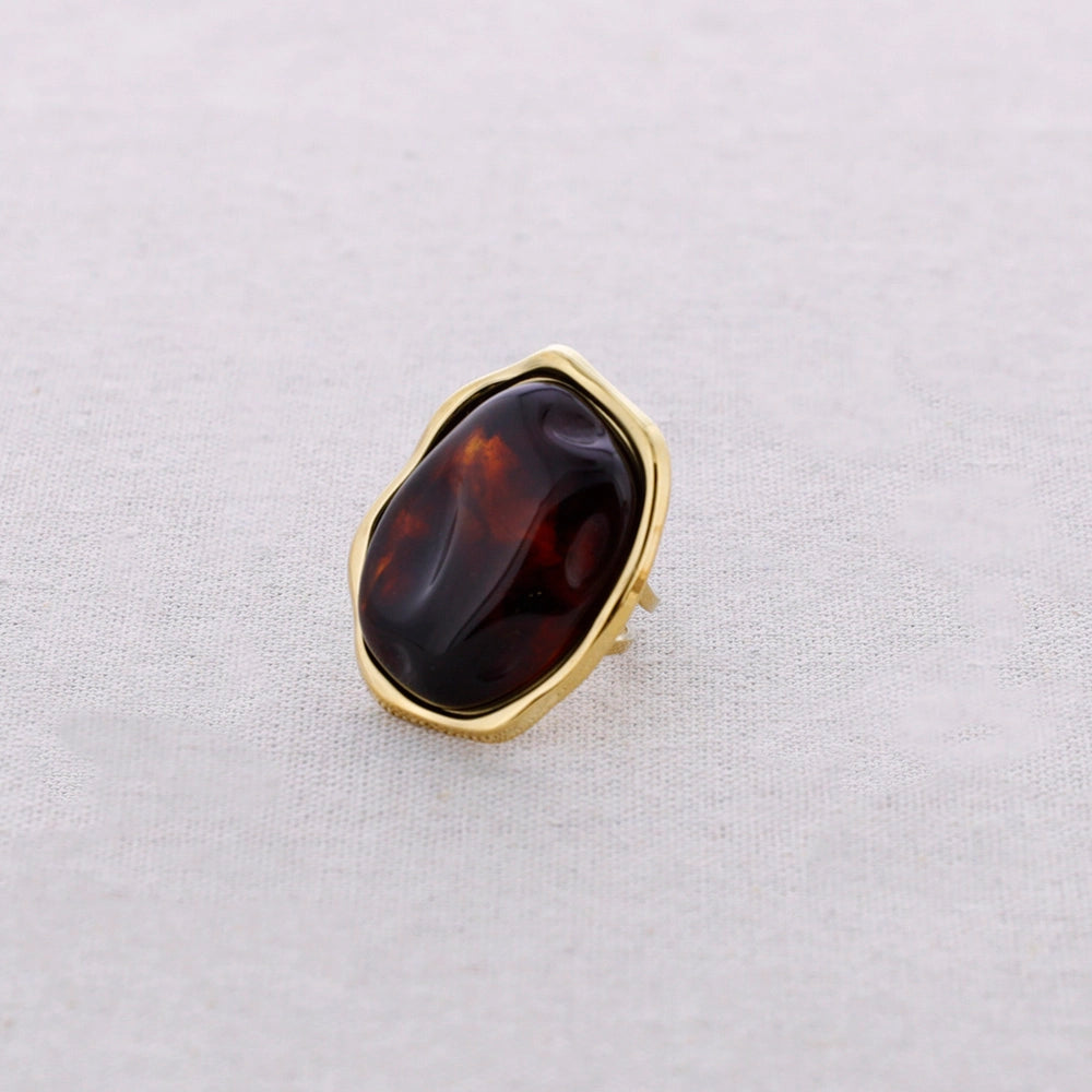 Ring - Marble Amber