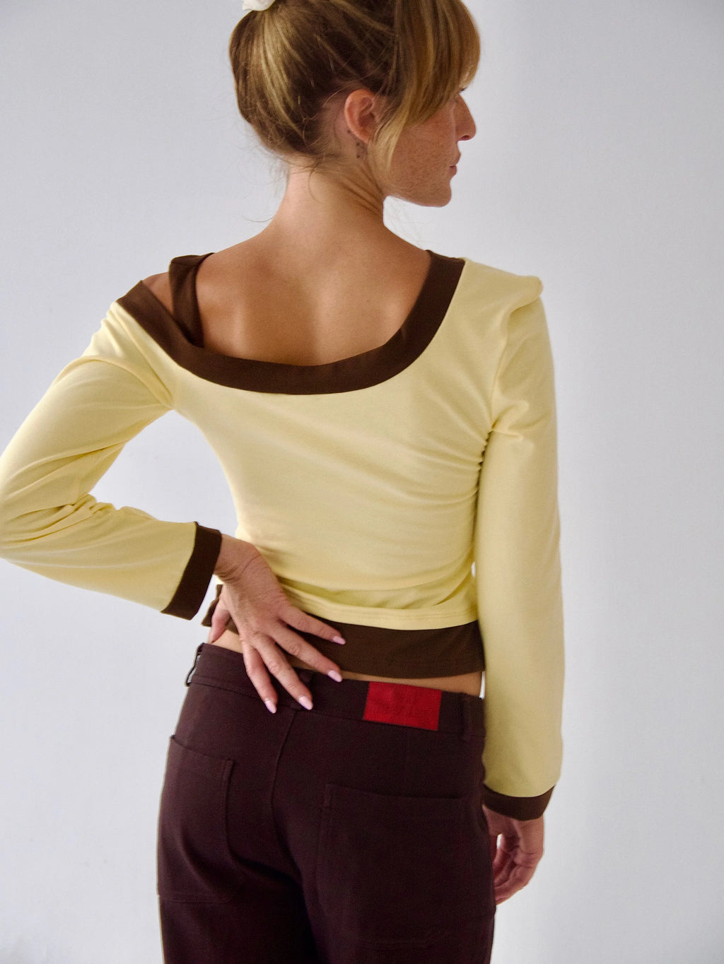 MindTraveler - Camila Top / Brown and Yellow