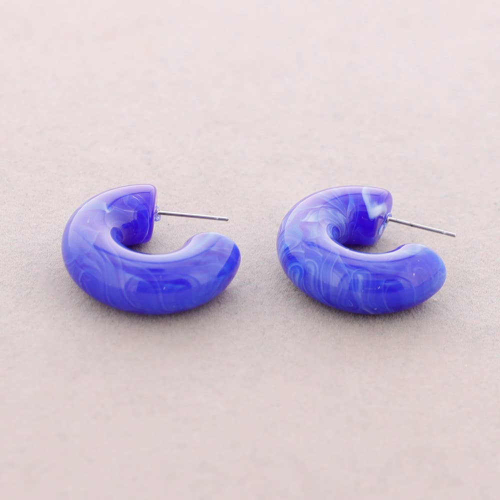 Oorbellen Met Resin Creolen