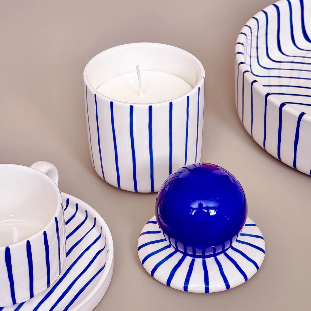 Kaars Keramiek - Pyjama / Mare Blauw
