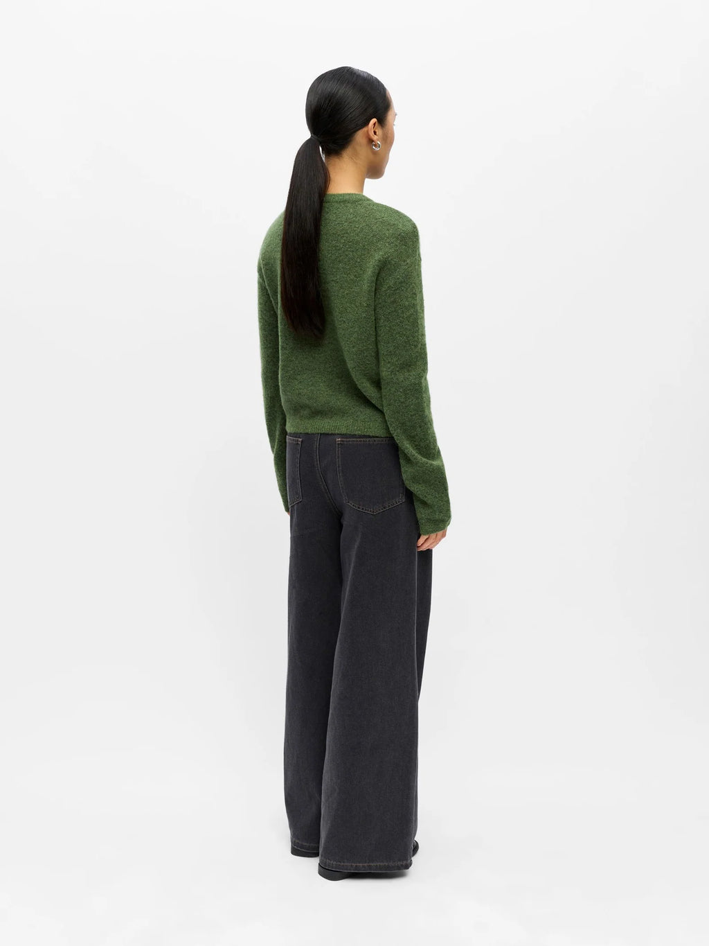 Object - Agate Knitted Cardigan Alpacawolmix / Bronze Green Melange