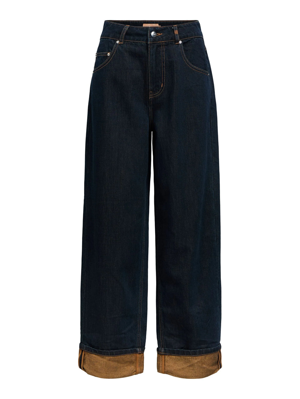 Object - Isira Straight Loose Jeans / Dark Blue Denim