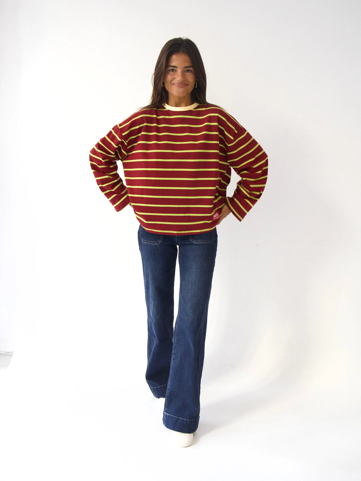 MindTraveler - Míriam Long Sleeve T-shirt / Burgundy Lime