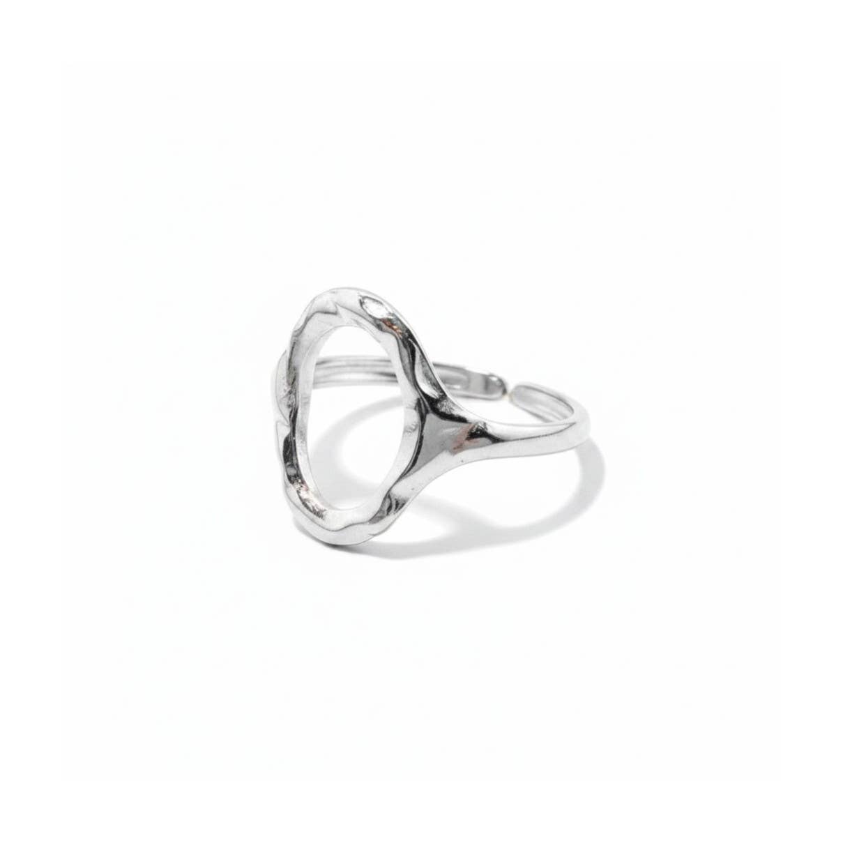 Ring - Gehamerde Ovaal