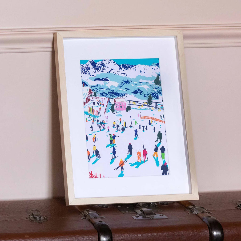 Paint By Numbers - Skiing Among Mountains