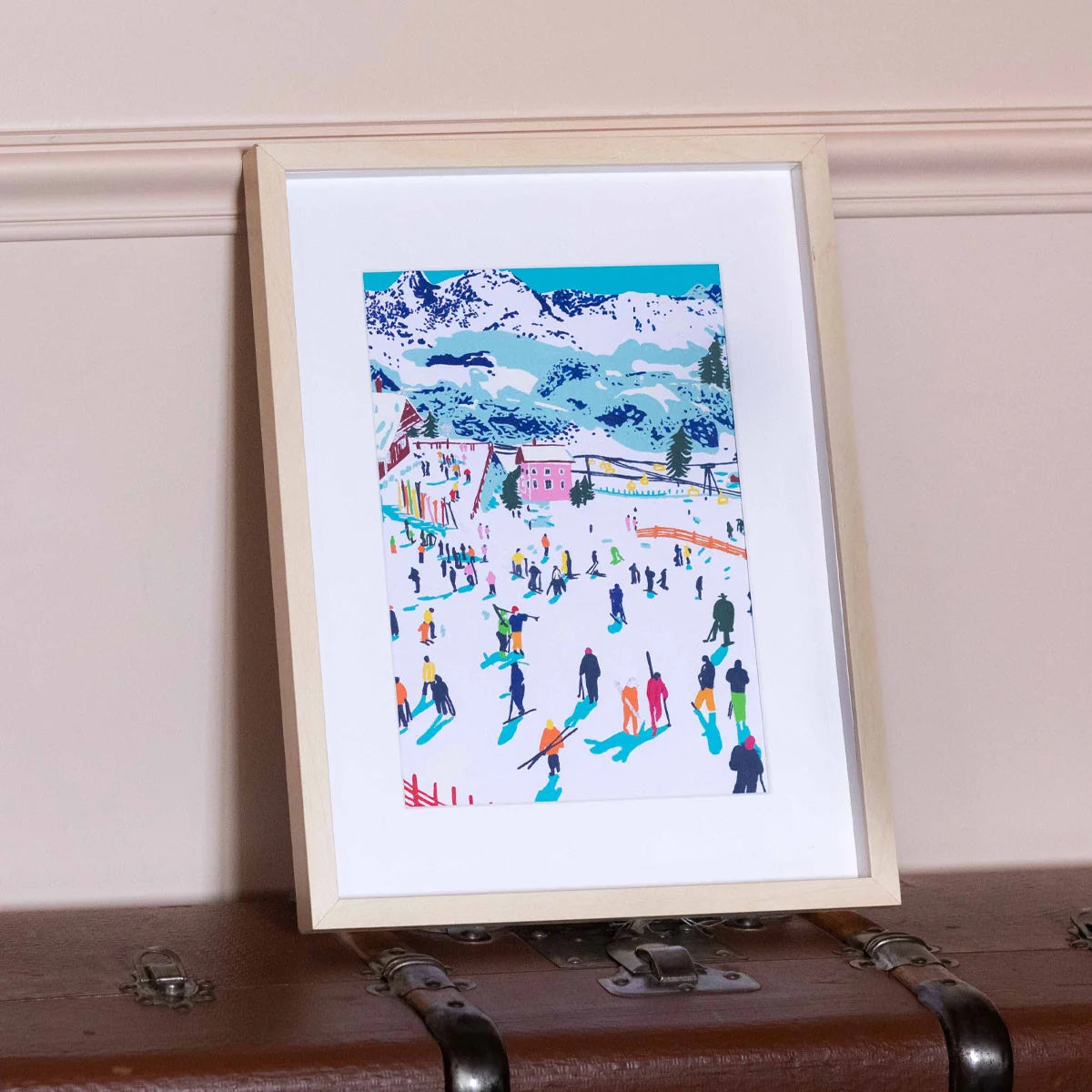 Paint By Numbers - Skiing Among Mountains