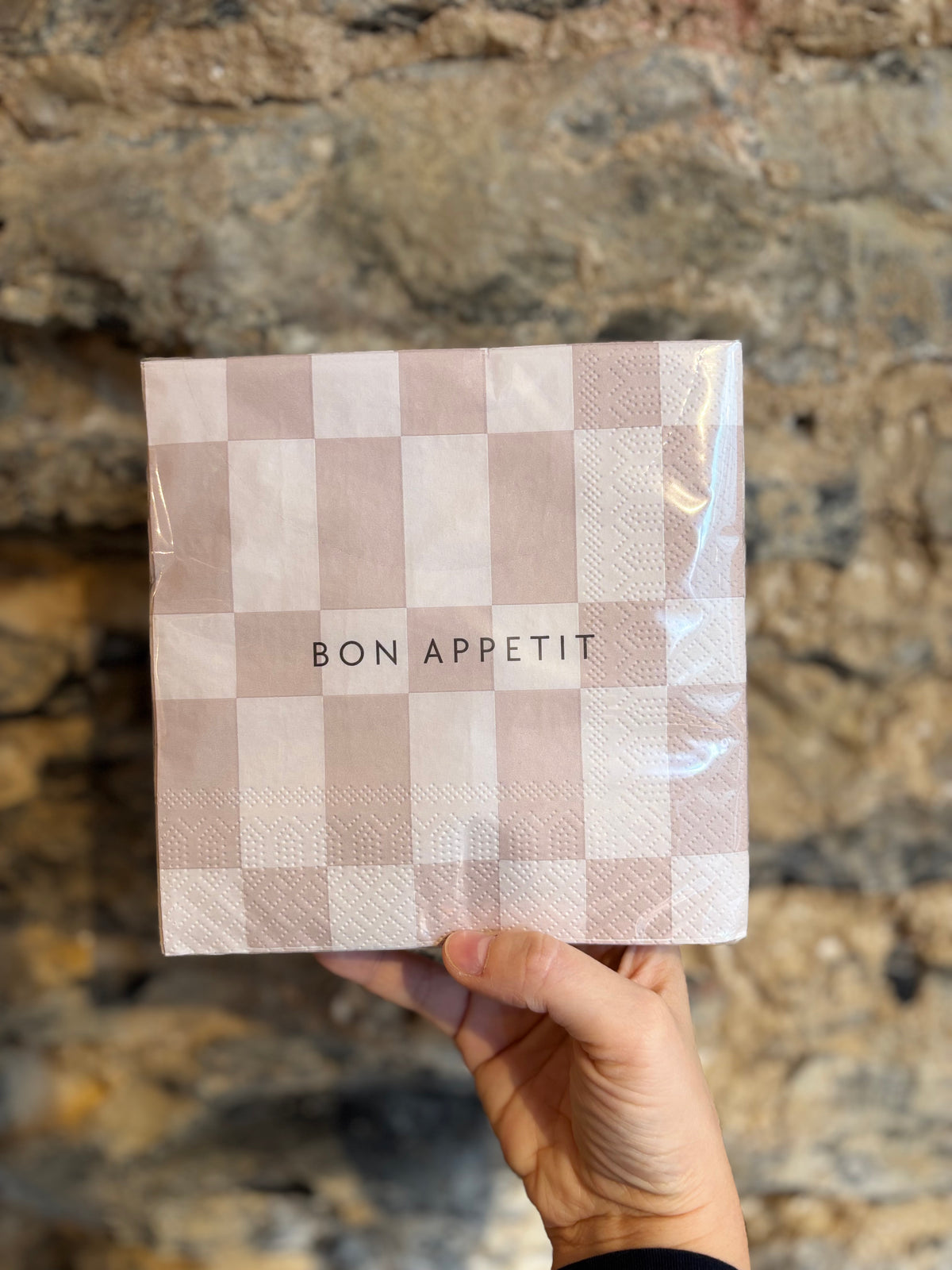 Papieren Servetten - Bon Appetit Beige