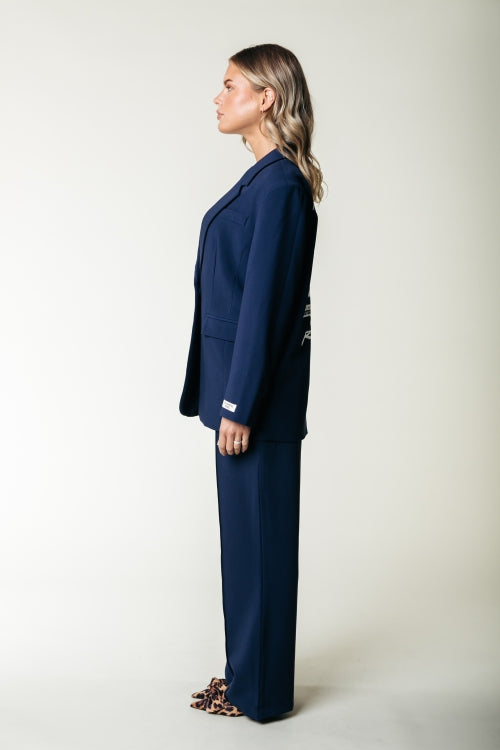 Jesra Racer Logo Single Breasted Blazer