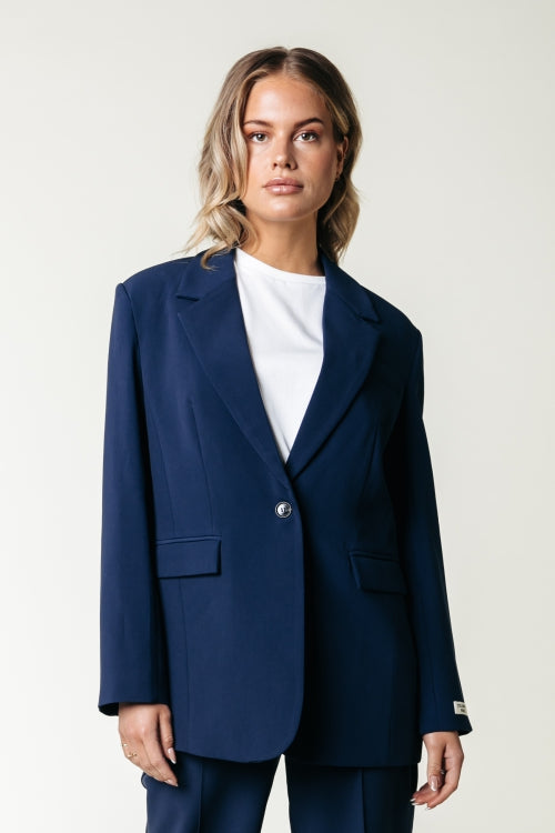 Jesra Racer Logo Single Breasted Blazer