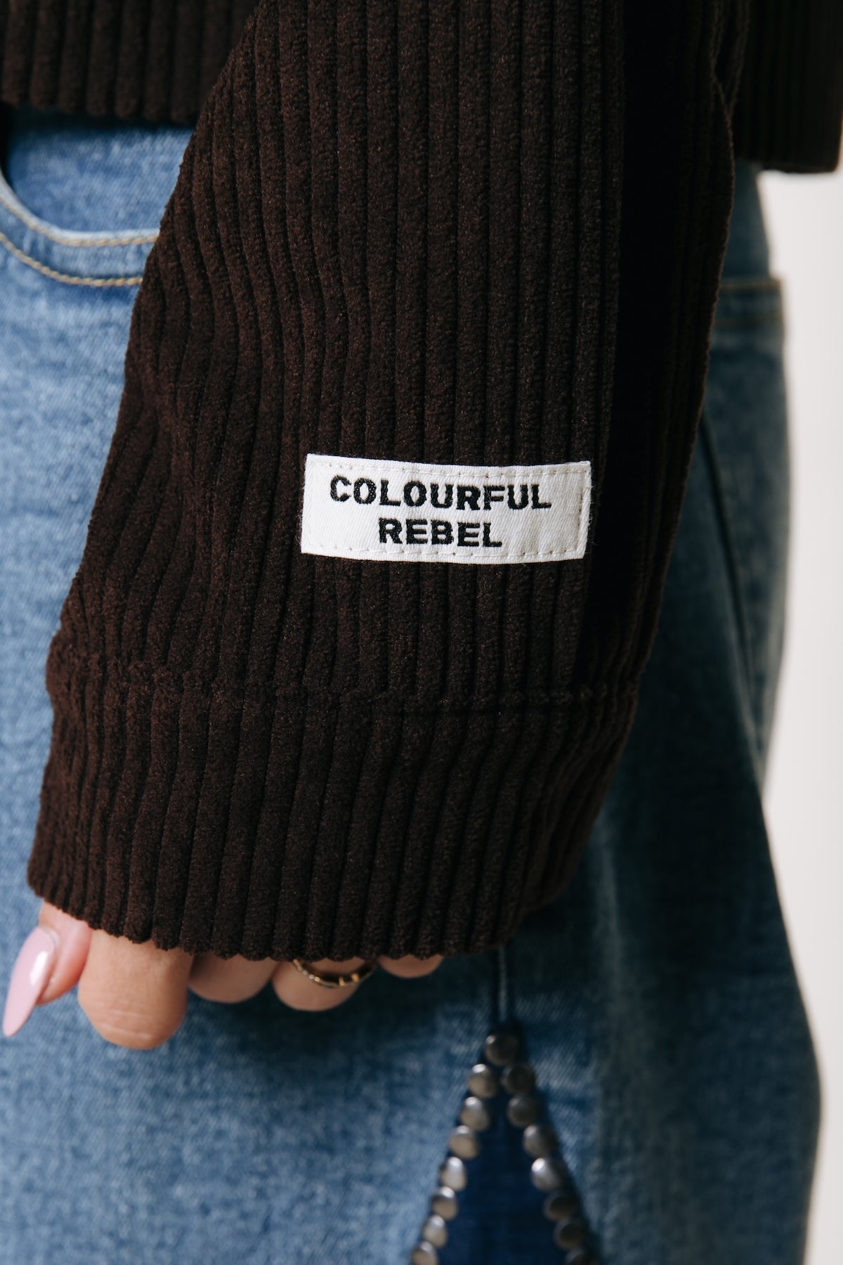 Colourful Rebel - Jo Corduroy Dropped Shoulder Jacket / Brown
