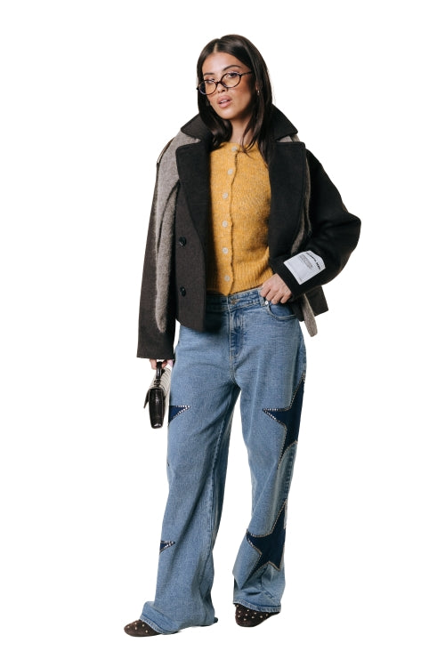 Colourful Rebel - Yara Knitted Cardigan / Ochre Yellow