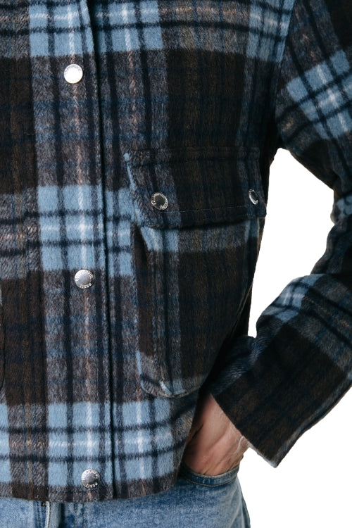 Colourful Rebel - Malou Brushed Check Coach Jacket