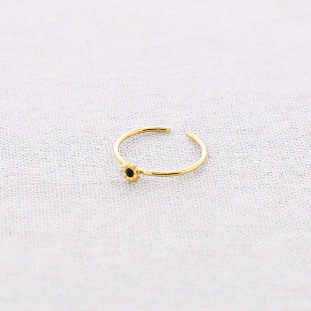Ring Met Kristallen Bloem