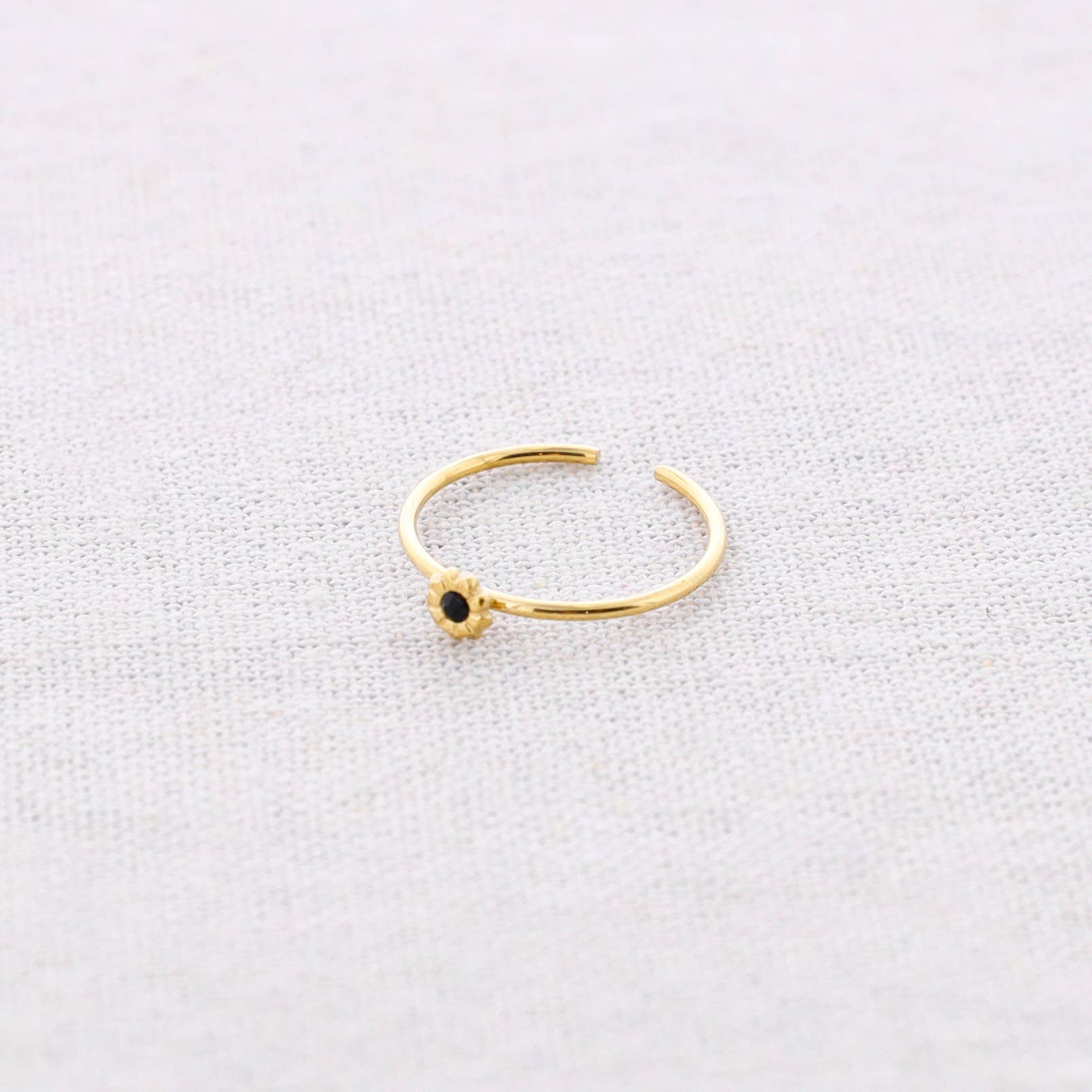 Ring Met Kristallen Bloem