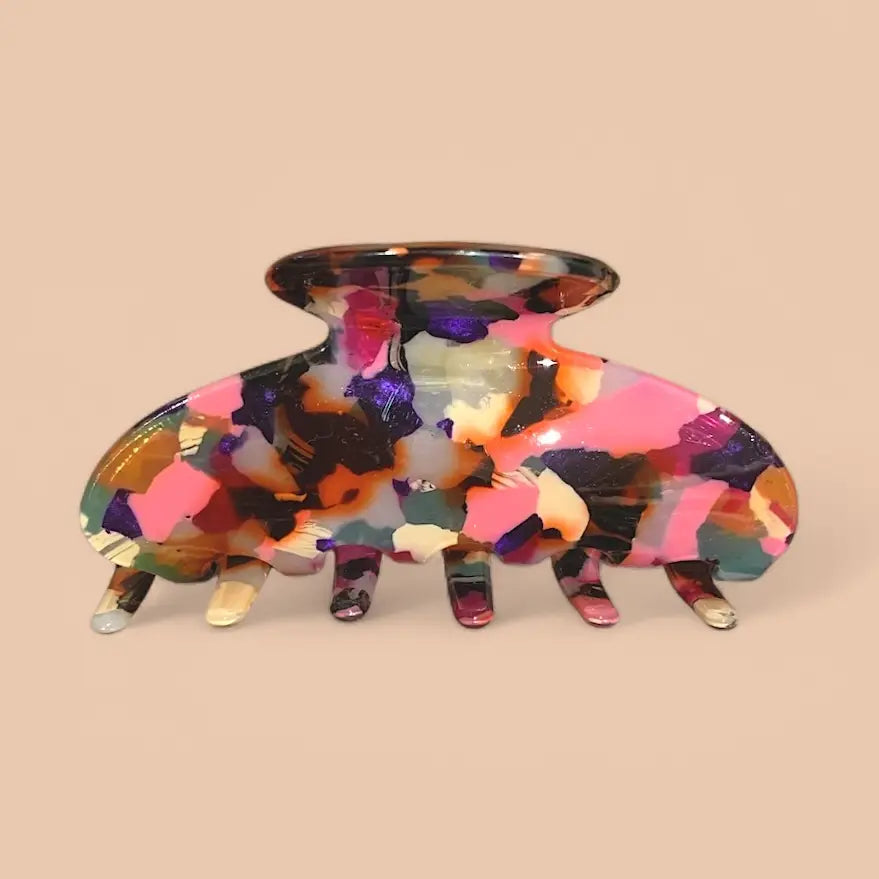 Haarclip - Multi Marble