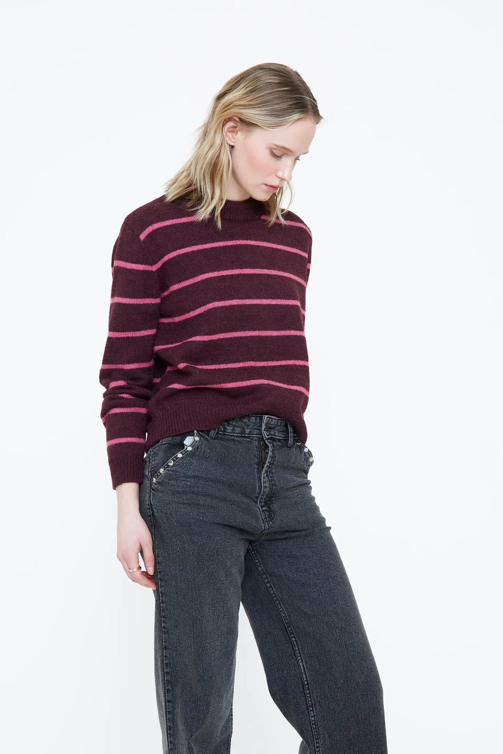 Wild Pony - Jumper / Aubergine & Pink