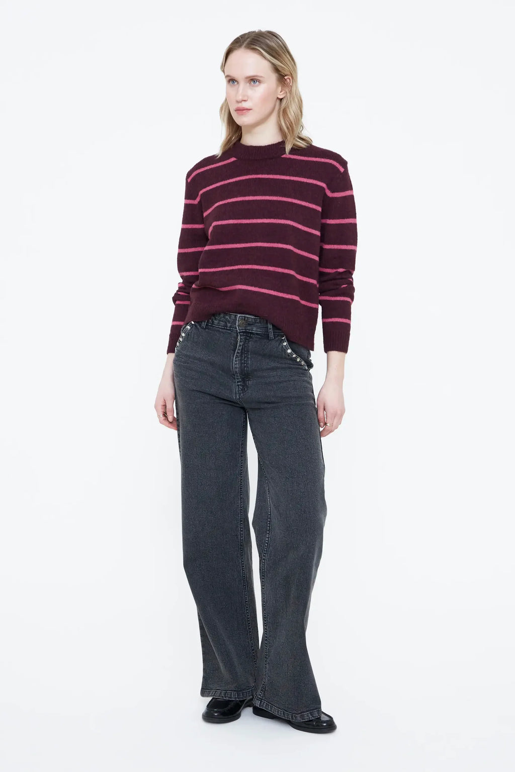 Wild Pony - Jumper / Aubergine & Pink