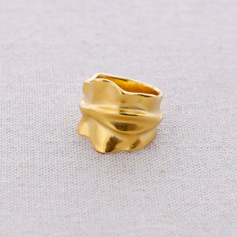 Ring - Satin Molten Statement