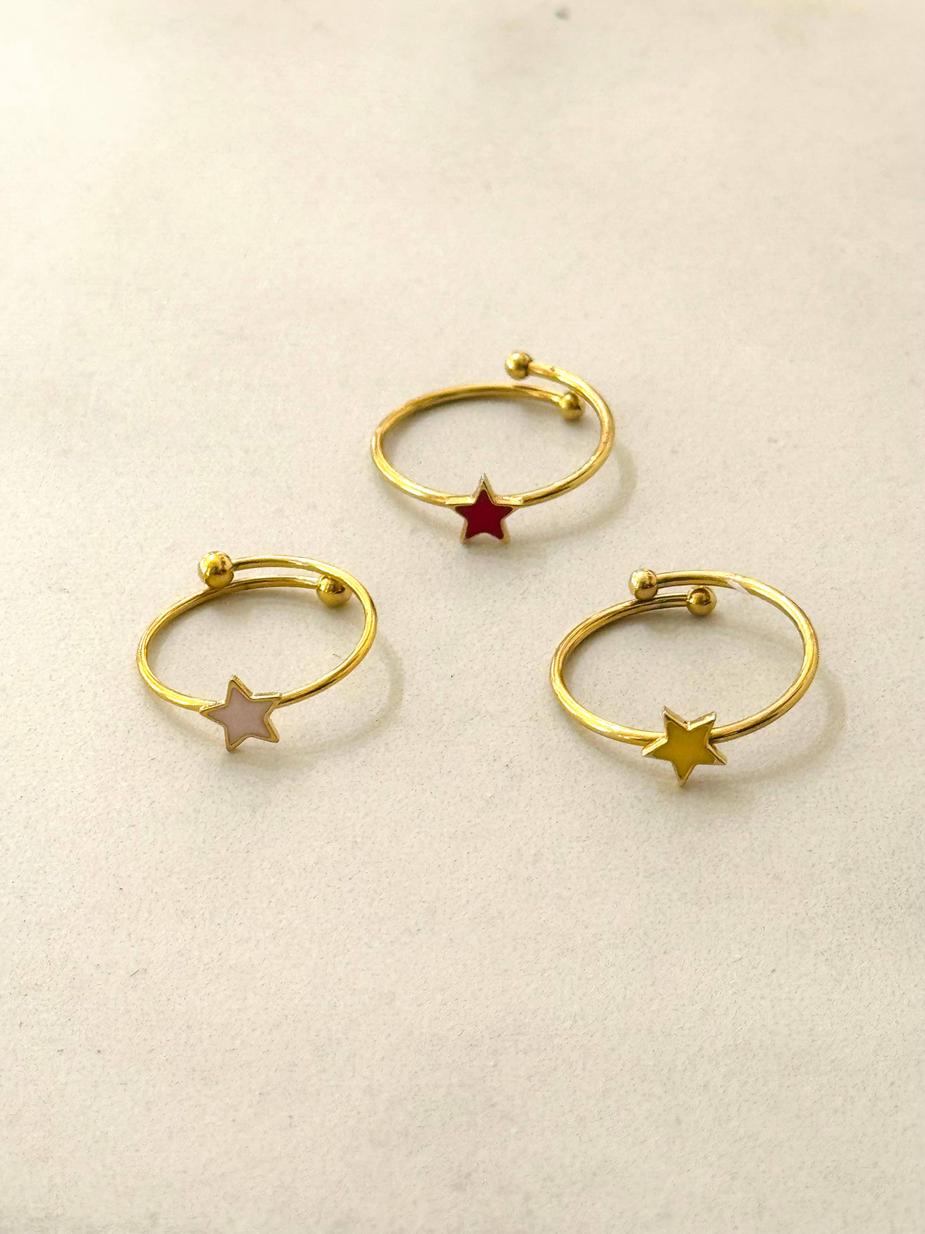 Ring - Emaille Ster