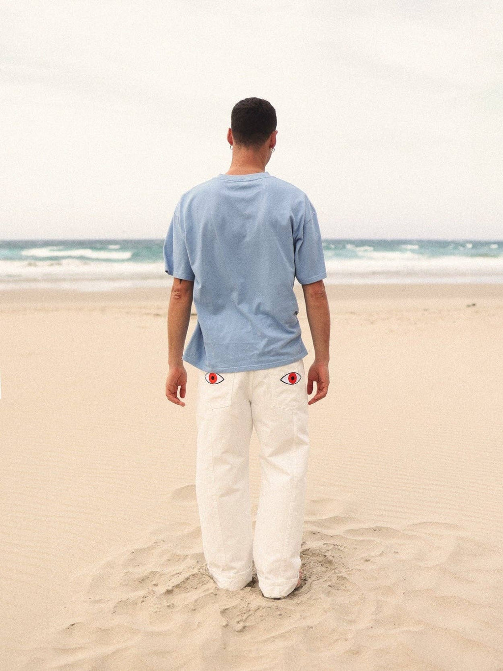 Basic T-shirt Blauw