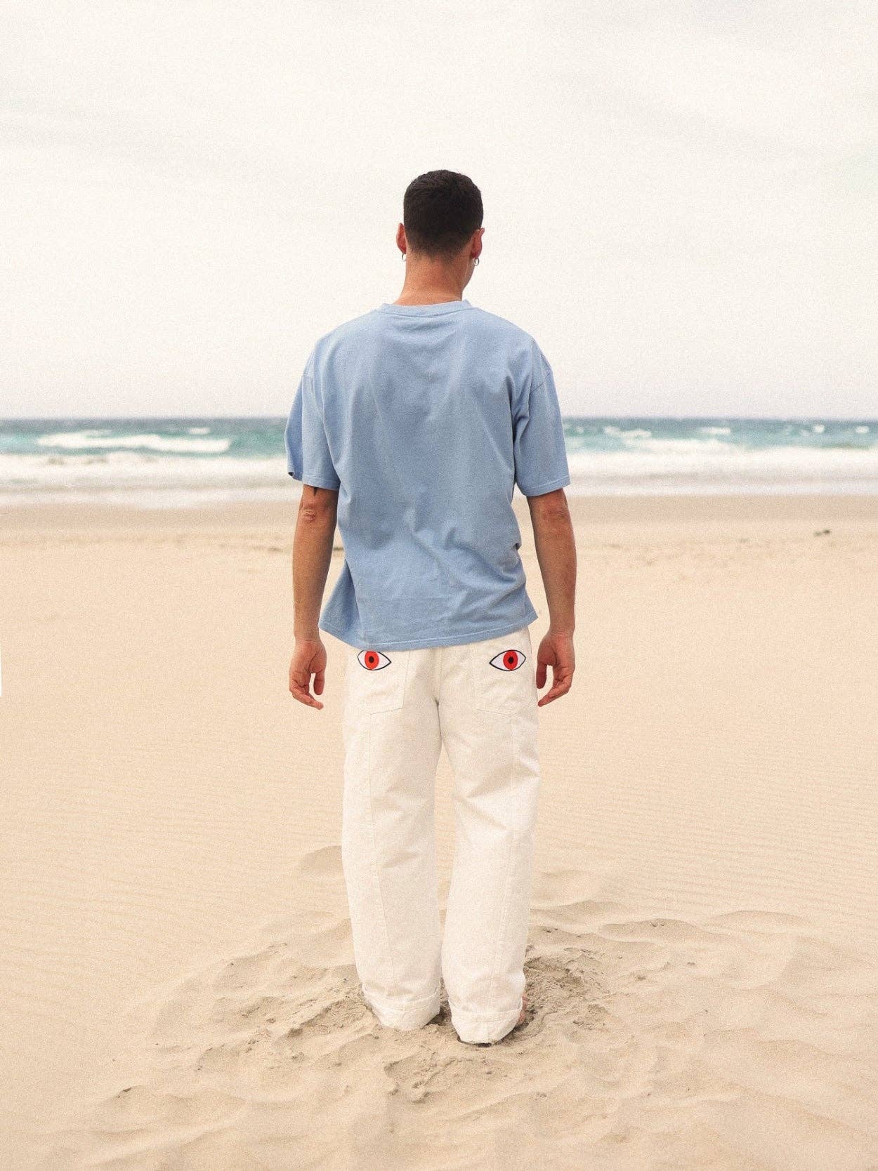 Basic T-shirt Blauw