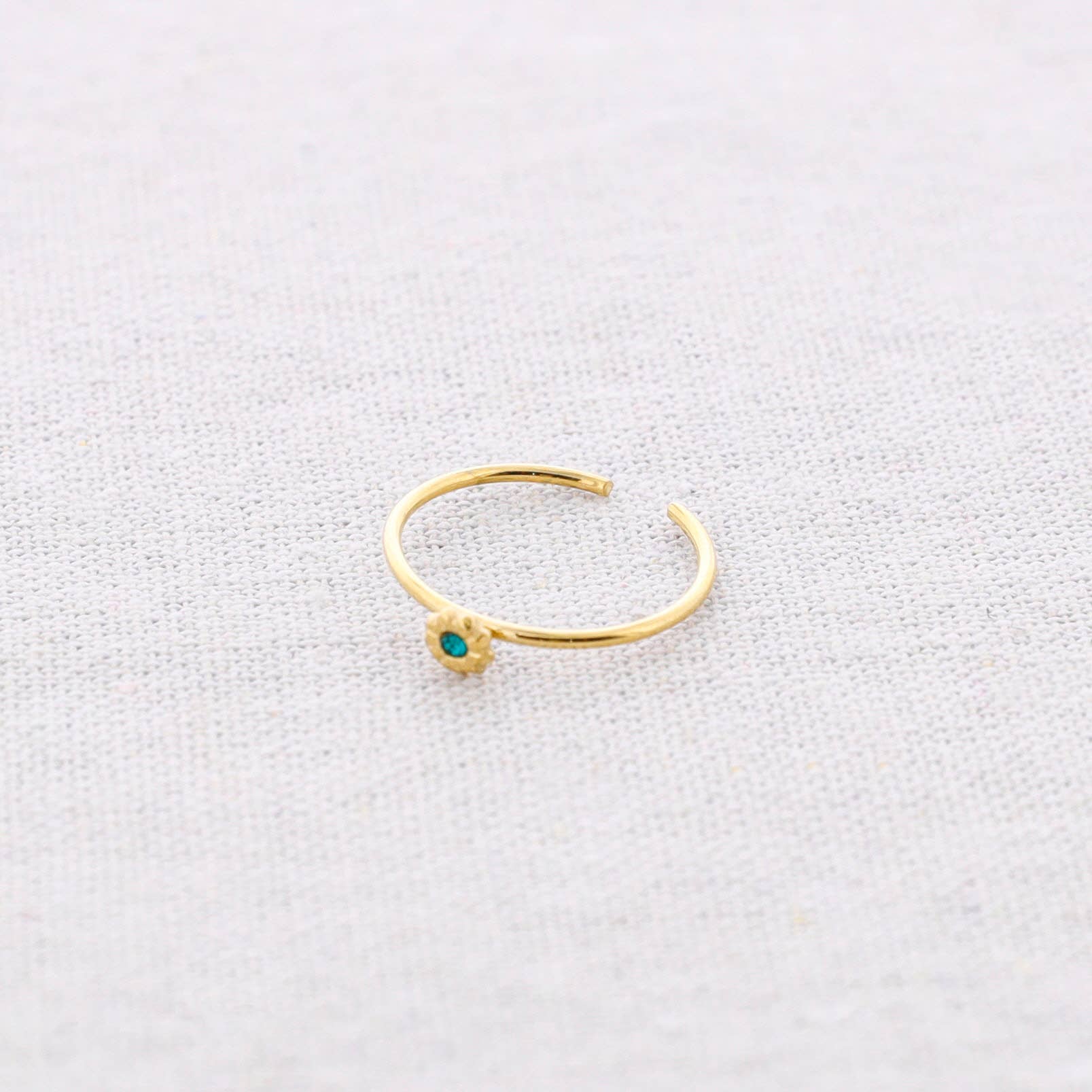 Ring Met Kristallen Bloem