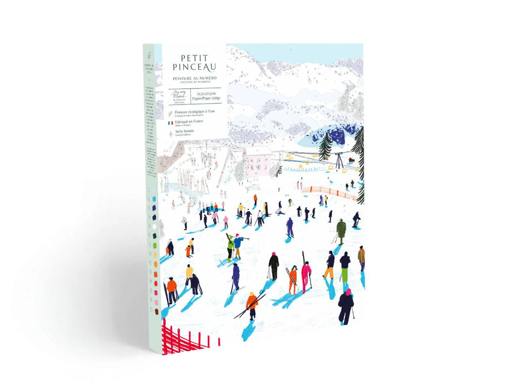 Paint By Numbers - Skiing Among Mountains