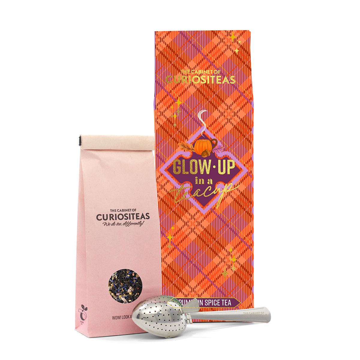 Pumpkin Spice Tea Giftbox - Tartan Orange