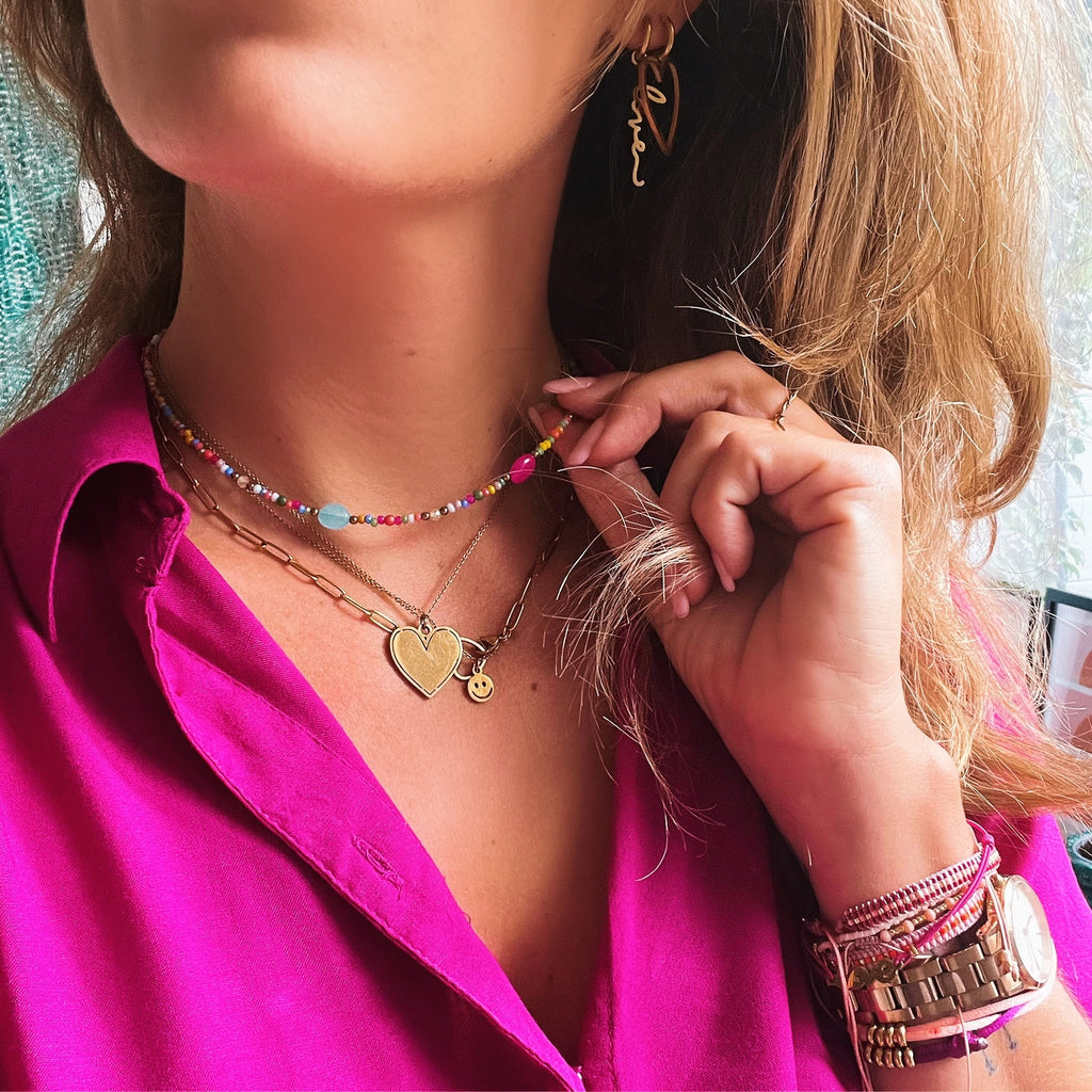 Ketting - Smiley Gold