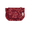 Kleine Pochette Met Ruches - Osaka granaat