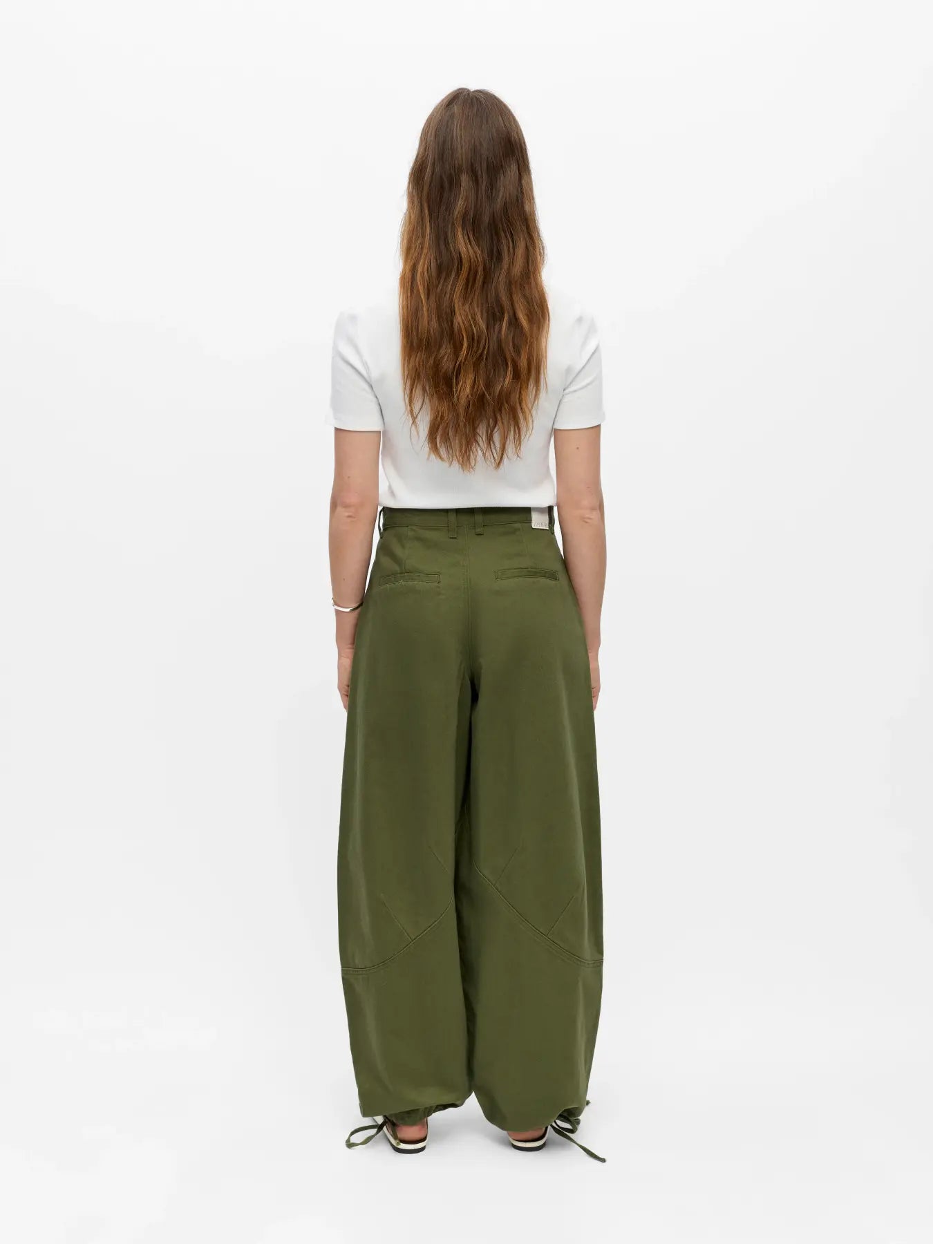 Object - Nanda Loose Pant / Green Melange