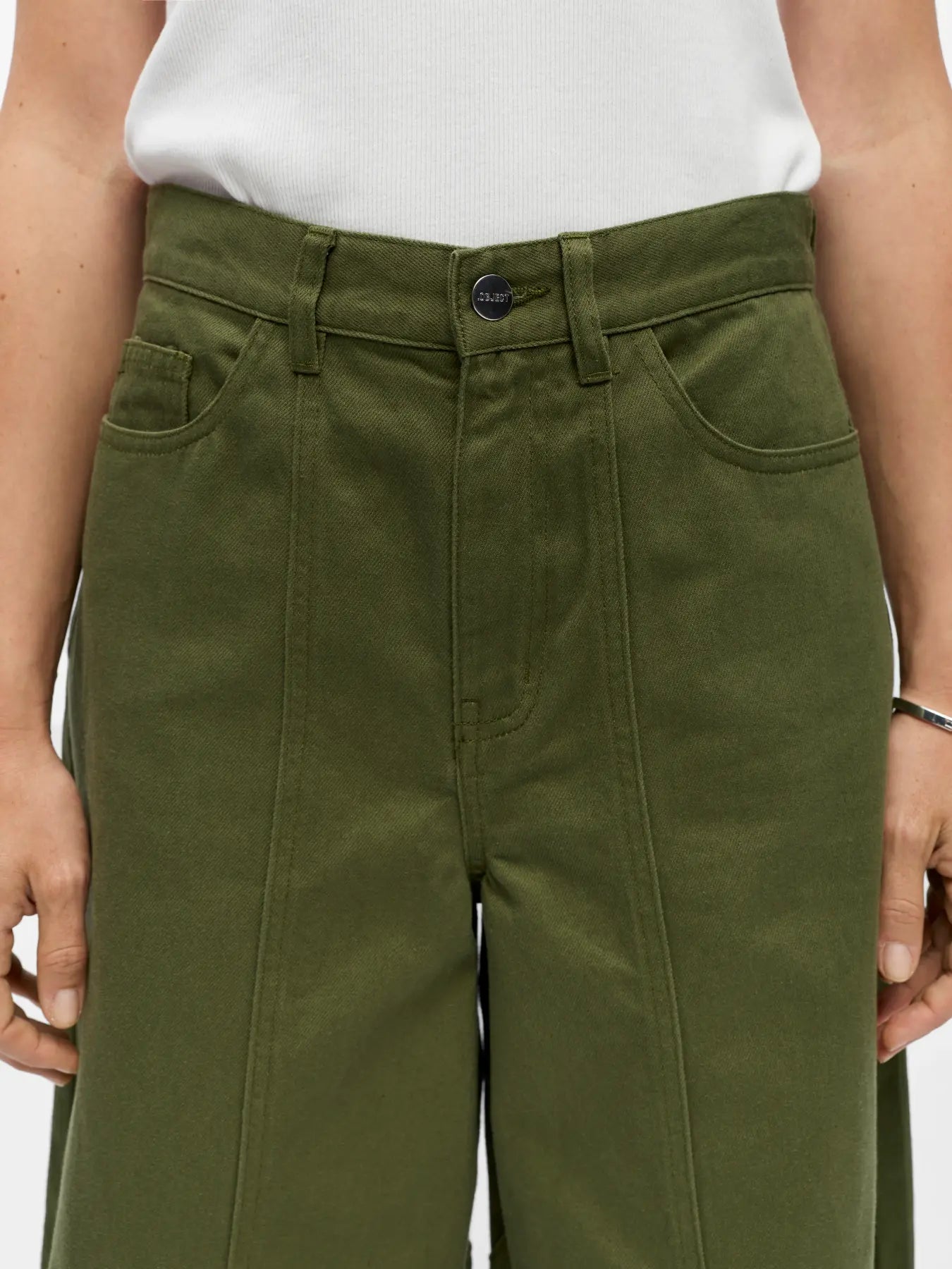 Object - Nanda Loose Pant / Green Melange