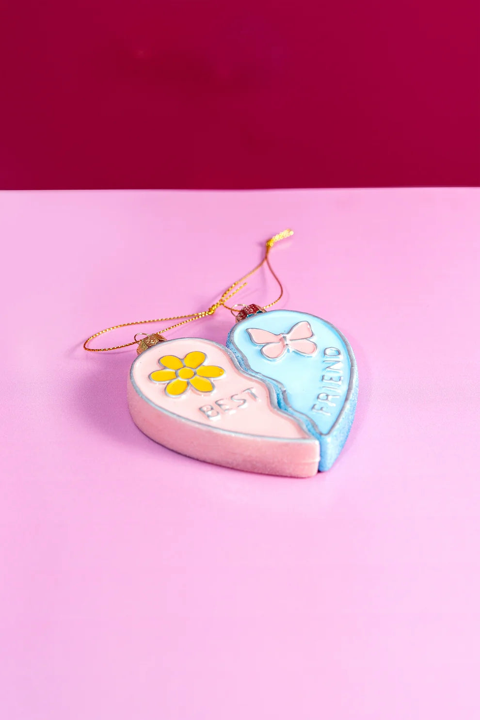 Kerstornament - Best Friend Heart