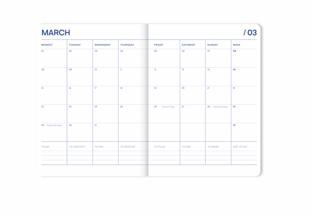 A-Journal - School Diary 2026-2027 / Sun Beige Lavender