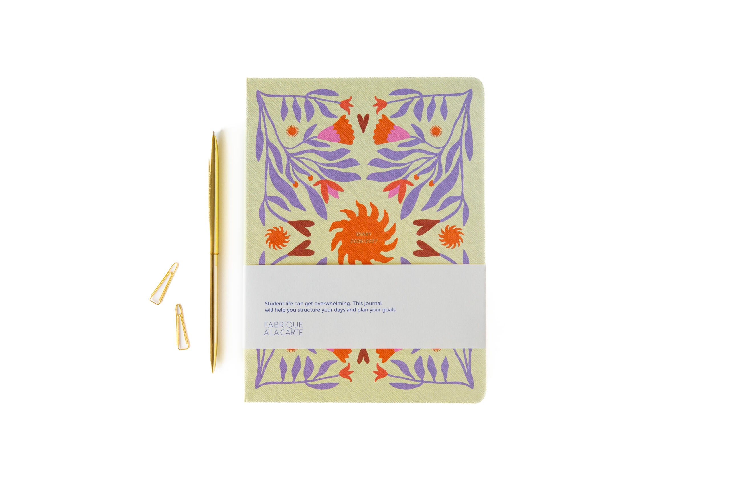 A-Journal - School Diary 2026-2027 / Sun Beige Lavender