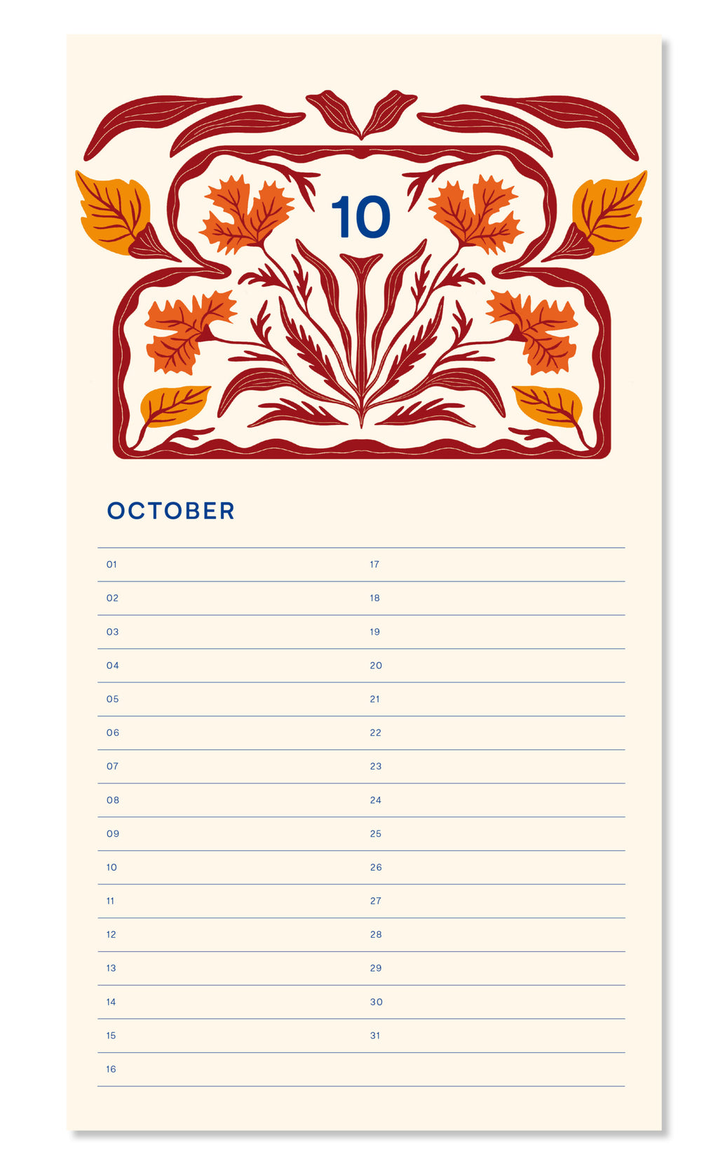 A-Journal - Birthday Calendar Cake