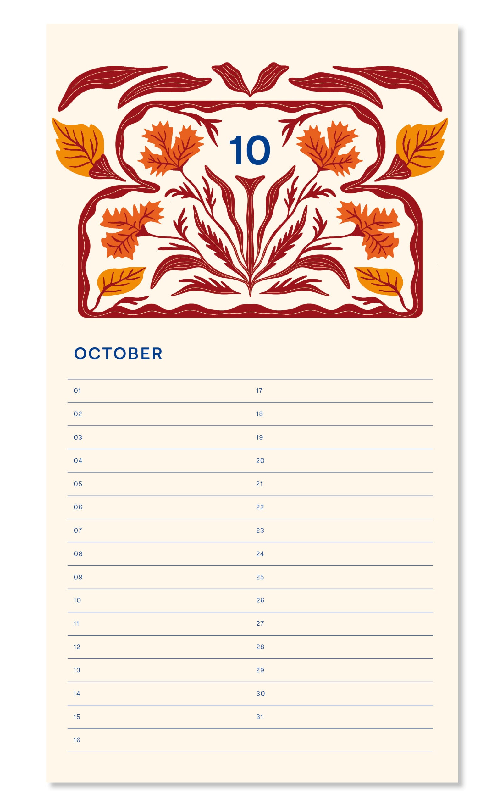A-Journal - Birthday Calendar Cake