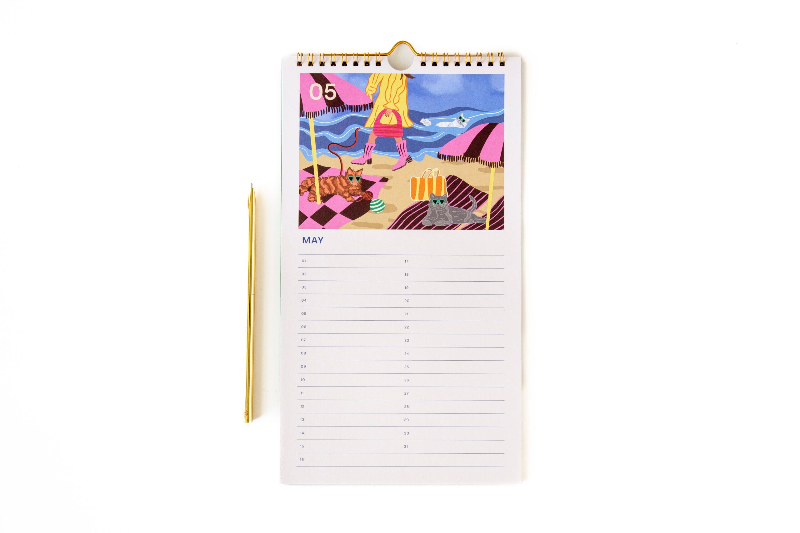 A-Journal - Birthday Calender Cats