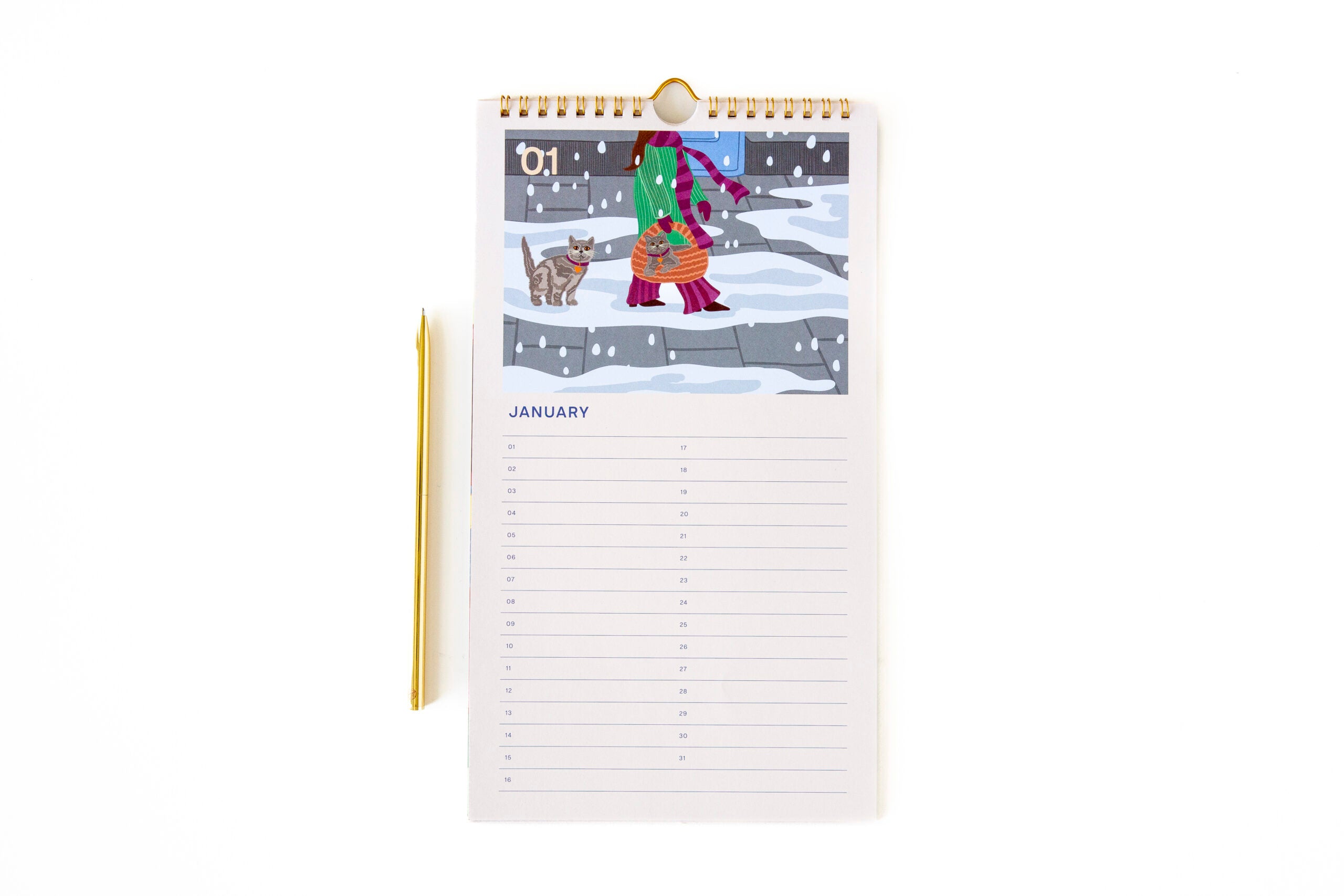 A-Journal - Birthday Calender Cats