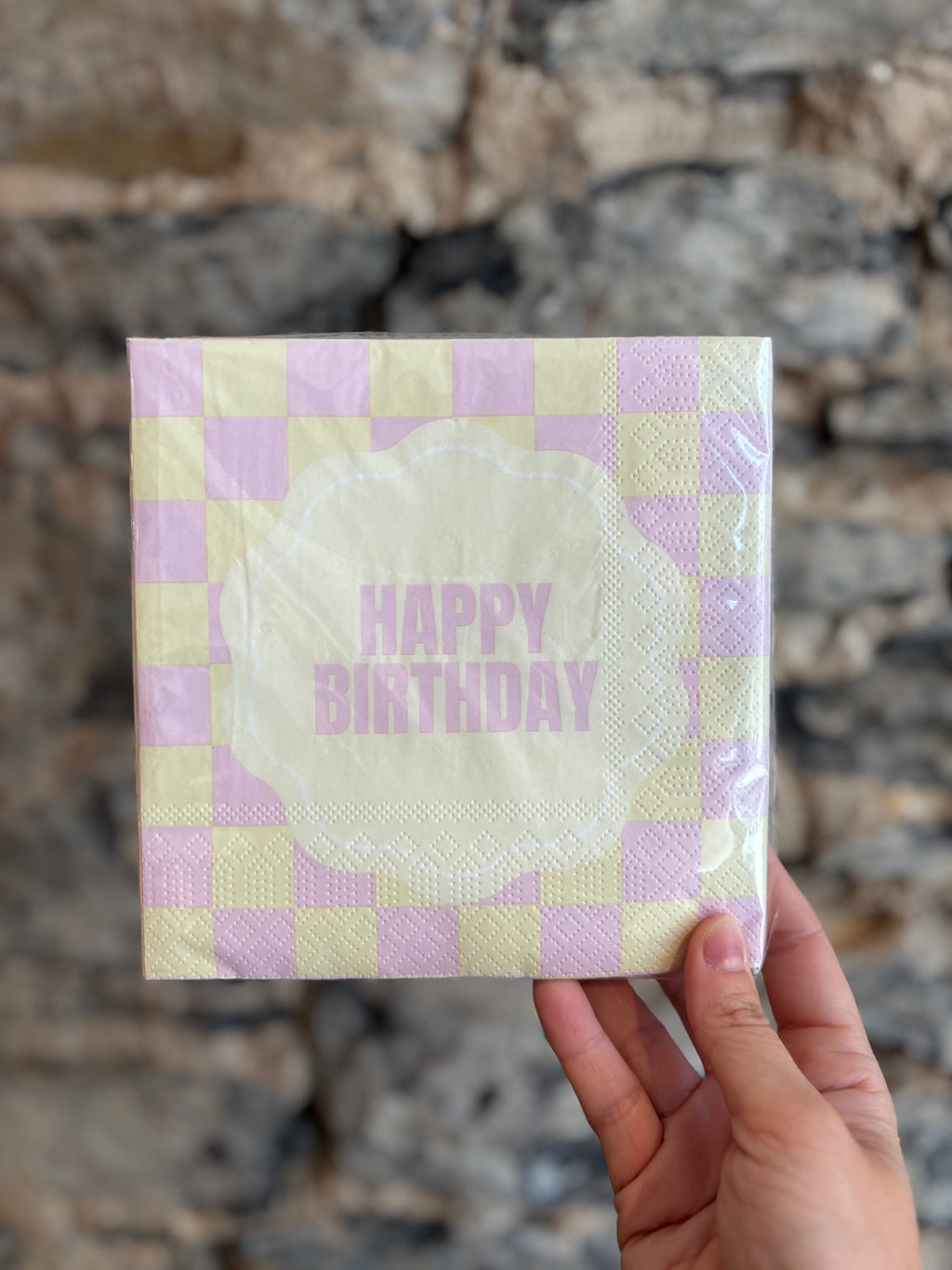 Papieren servetten - Happy Birthday
