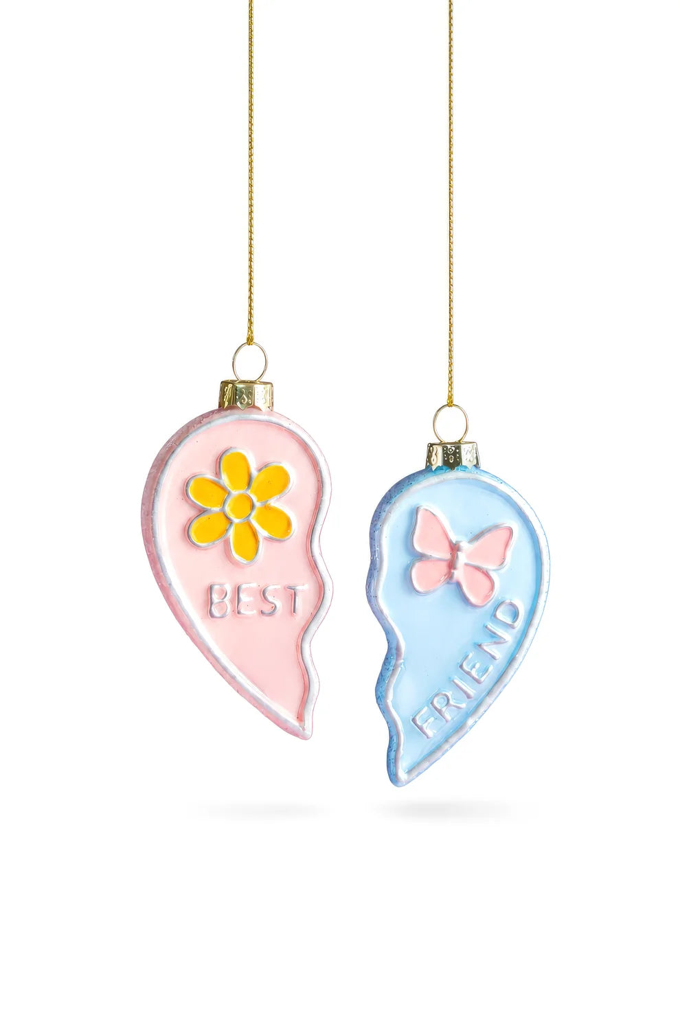 Kerstornament - Best Friend Heart
