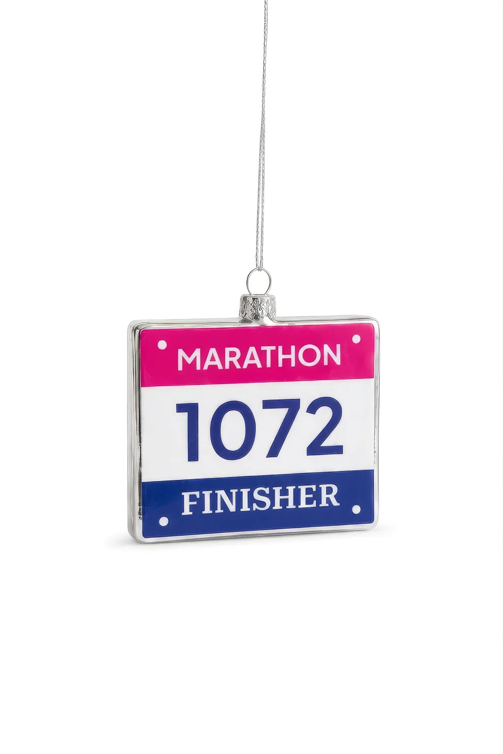 Kerstornament - Marathon startnummer
