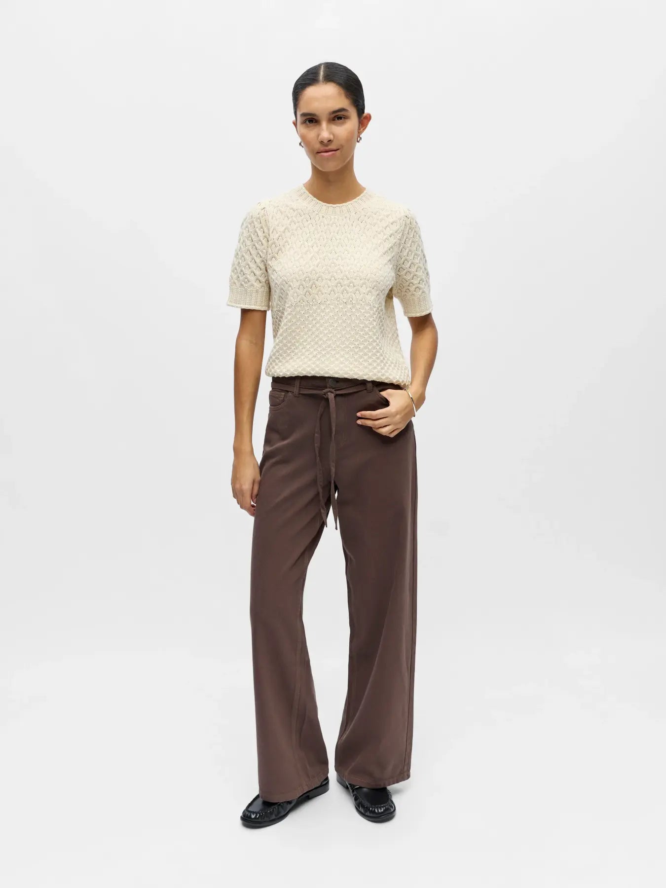 Object - Rosie Wide Jeans / Seal Brown