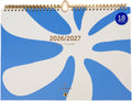 A-Journal - 18 Months 2026-2027 Family Planner / Flower Blue