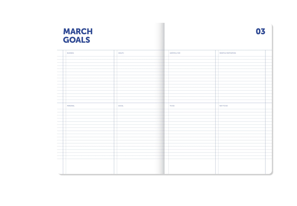 A-Journal - A4 My Journal Diary 2027 / Flow Blue