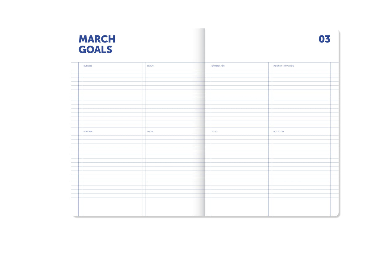 A-Journal - A4 My Journal Diary 2027 / Flow Blue