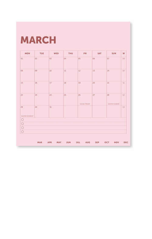 A-Journal Desk Calendar – Green 2027