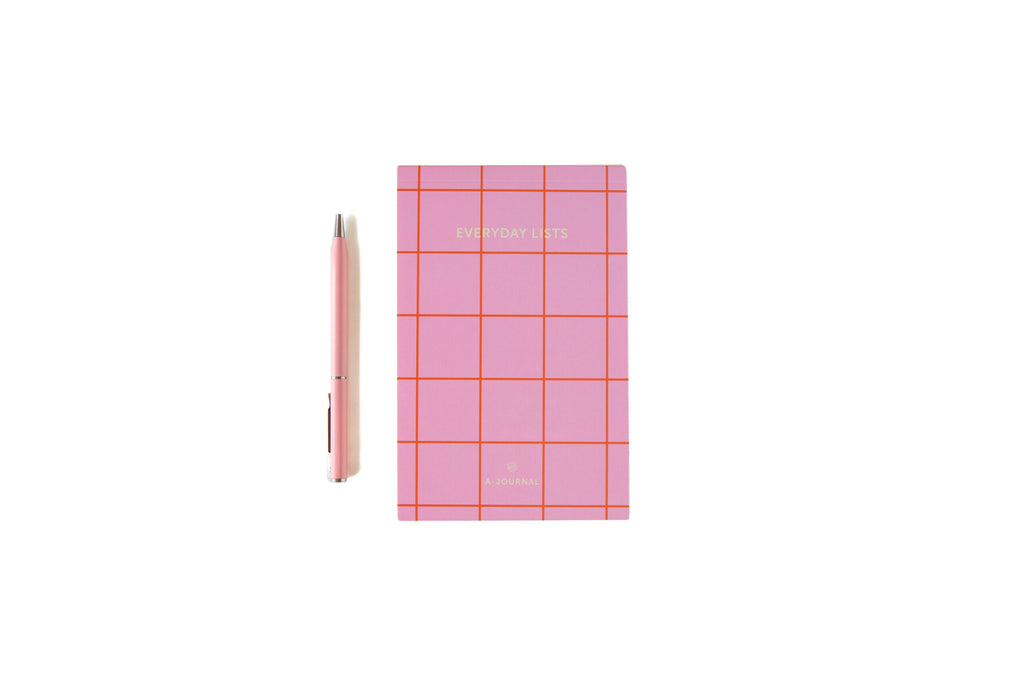 A-Journal - Notepad / Pink Checkered