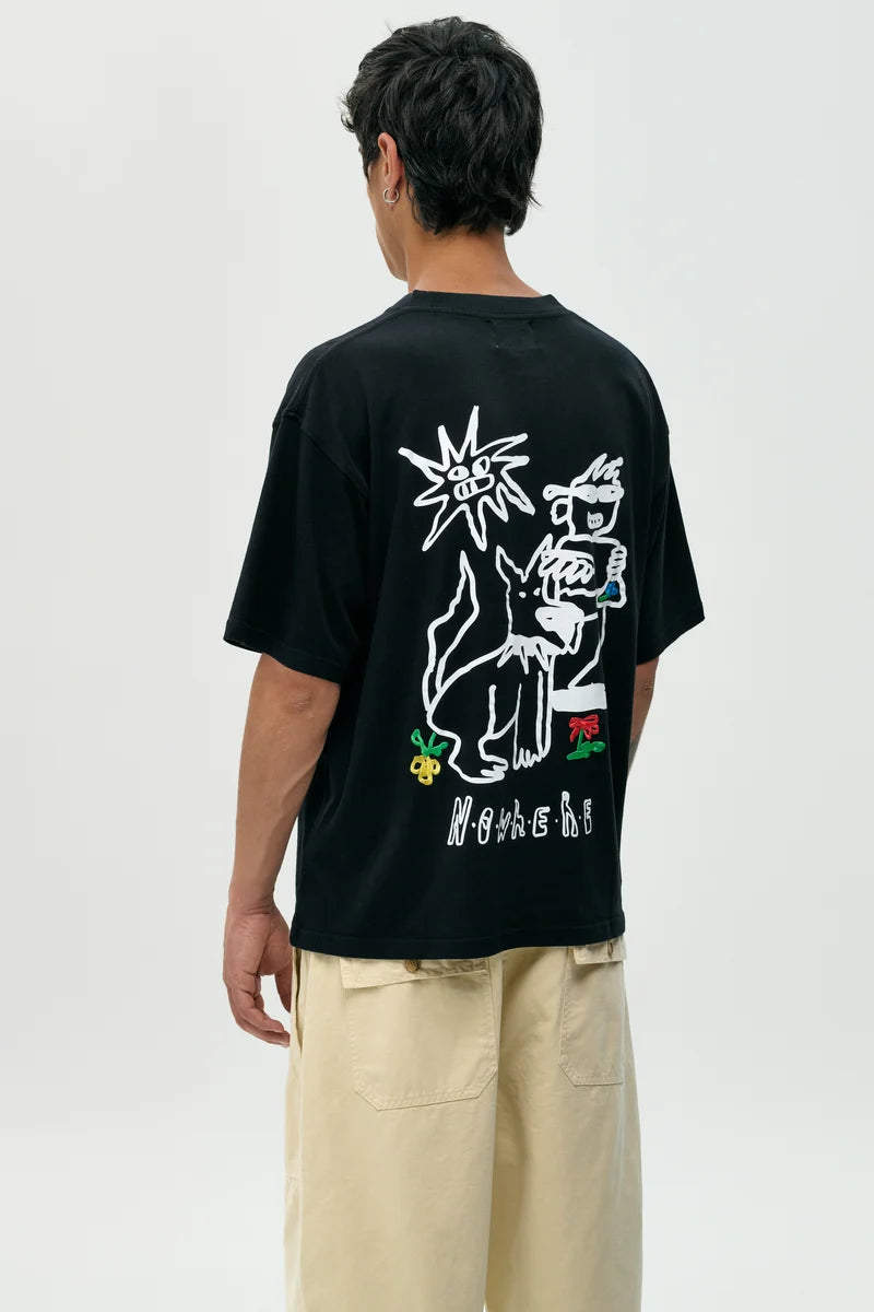 NWHR - Dog Black Tee